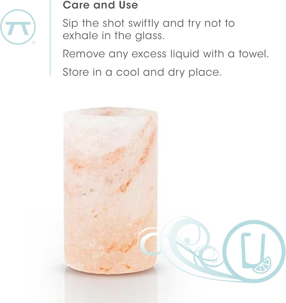 Outset Himalayan Salt Shot Glass Set of 4