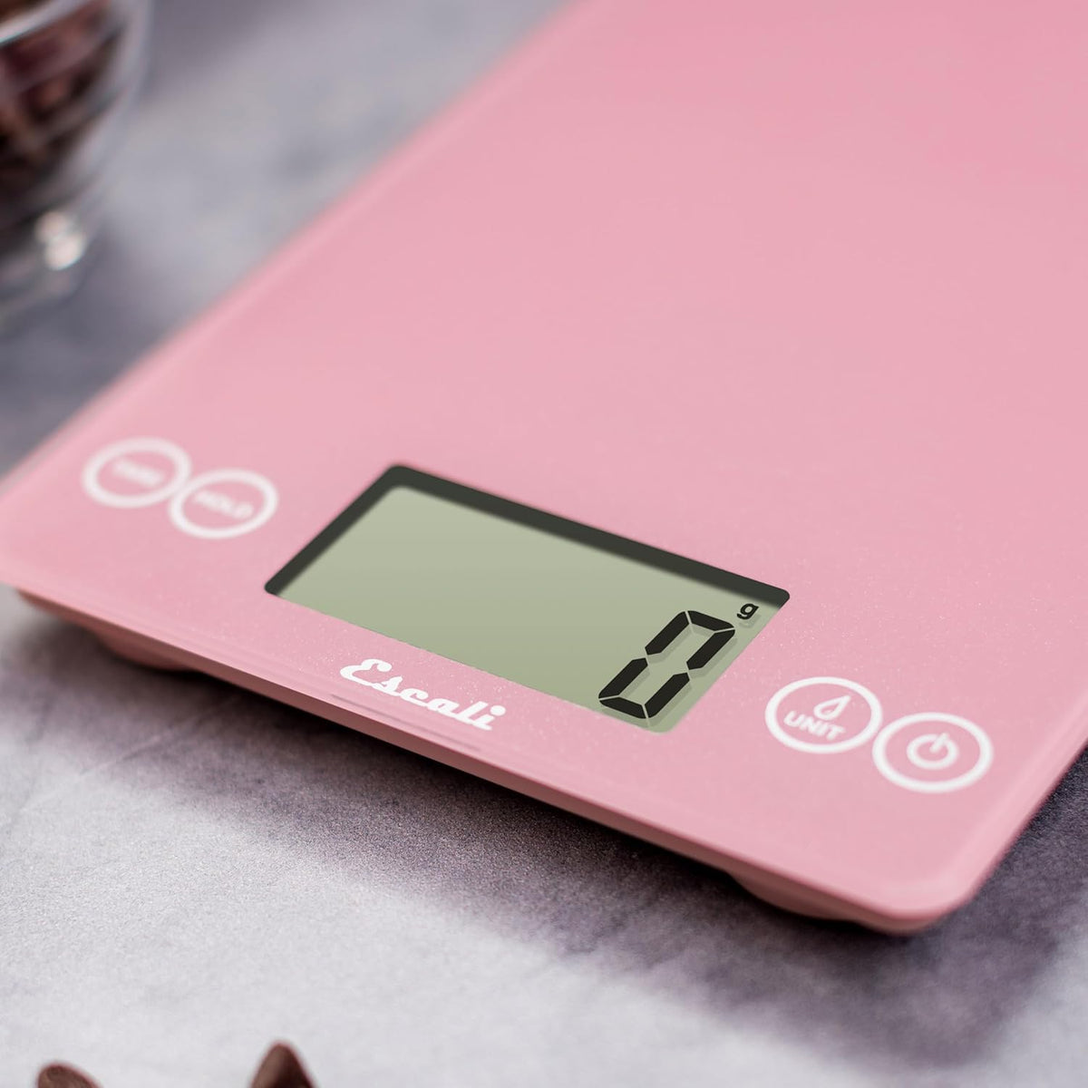 Escali Arti Classic Glass Digital Scale – Classic Pink