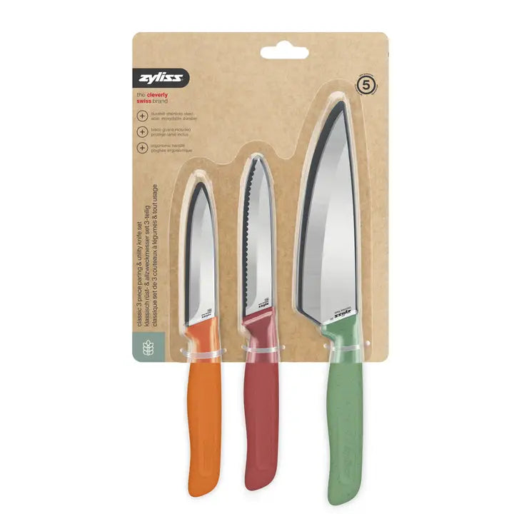 Zyliss Classic 3 Pc Knife Set – Paring & Utility