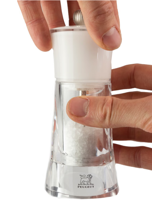 Peugeot Molene White 14cm Salt Mill by Kitchen Niche