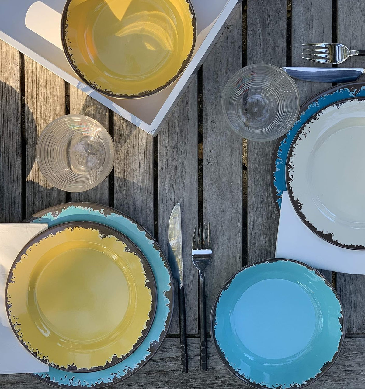 Fox Run Melamine Dinnerware Set, 12 Piece