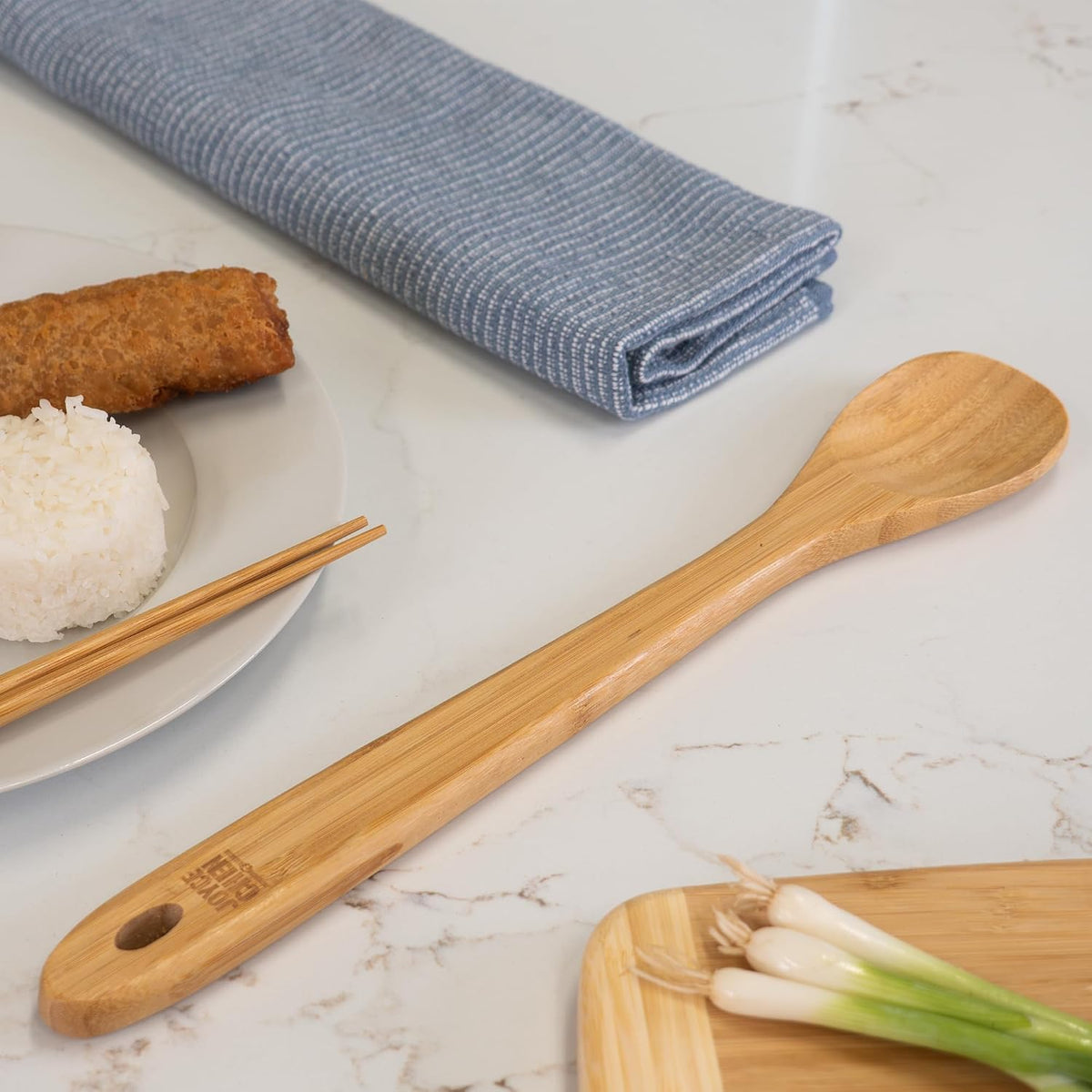 Joyce Chen Burnished Bamboo Mixing Spoon – 15"