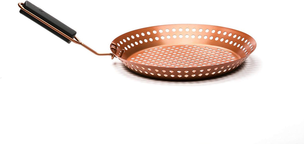 Outset Copper Nonstick Grill Skillet 12"