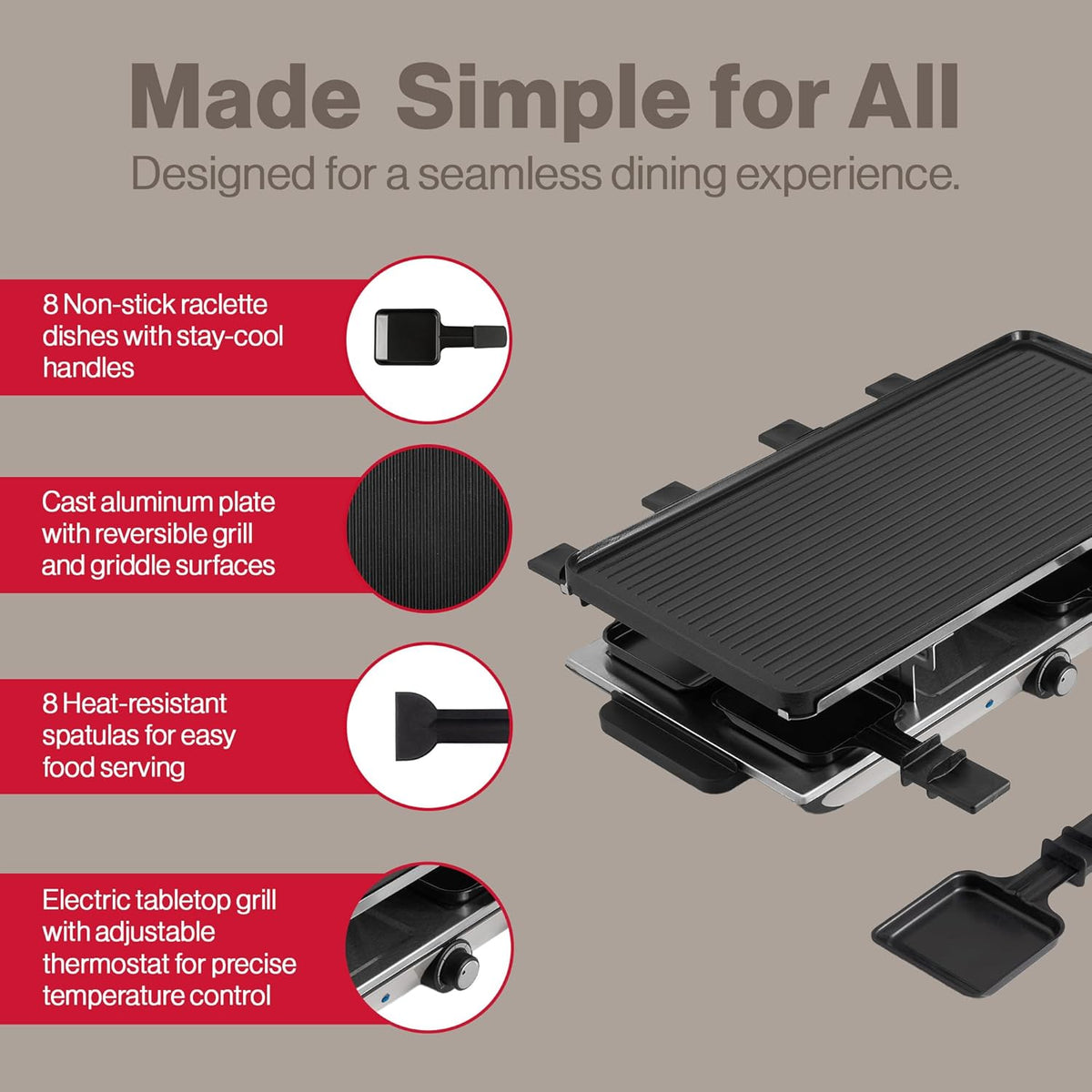 Swissmar 8 Person Geneva Raclette Grill