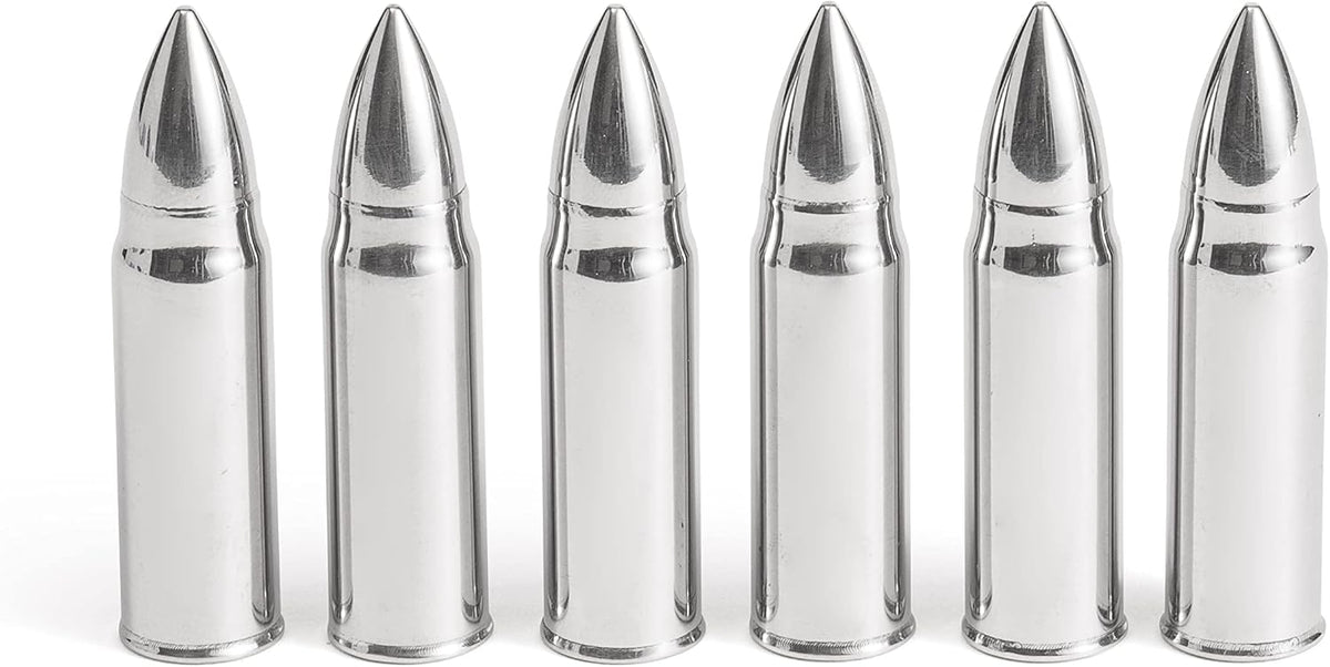 Outset Bullet Whiskey Chillers with Ammo Case