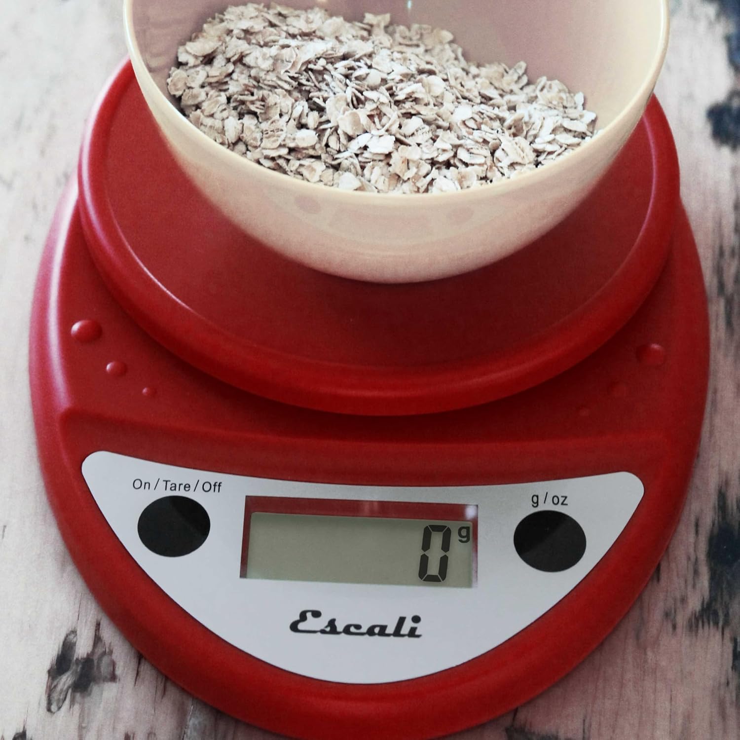 Escali Primo Digital Kitchen Scale – Warm Red