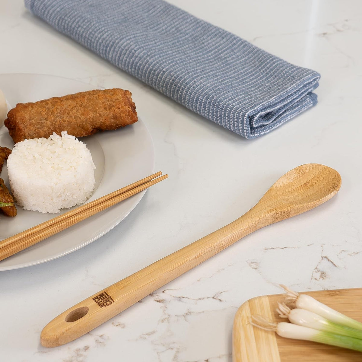 Joyce Chen Burnished Bamboo Mixing Spoon - 12"