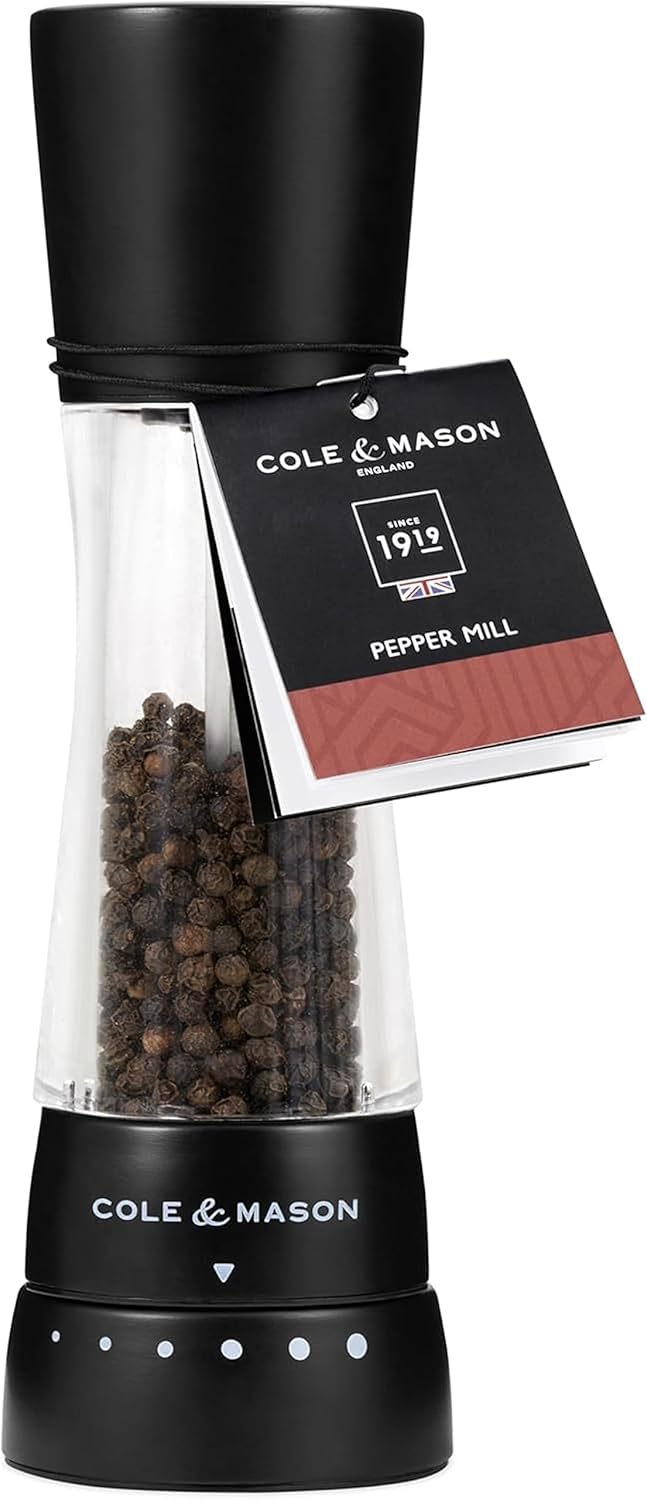Cole & Mason Derwent Pepper Mill – Matt Black