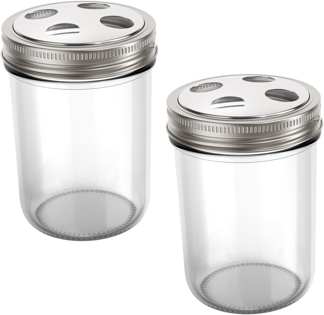 Jarware Stainless Steel Toothbrush Holder Set of 2