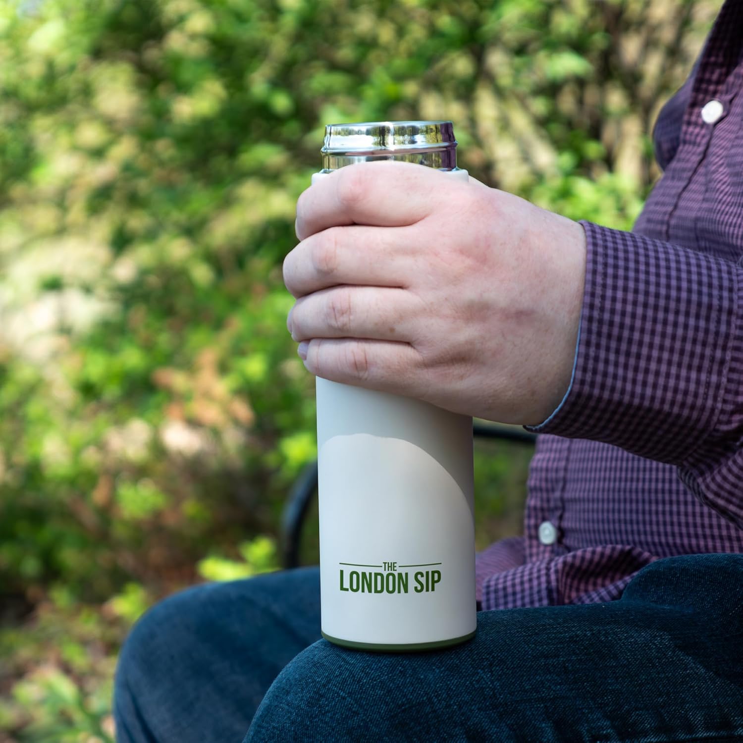 London Sip Tea Infuser Bottle – Safari Beige – 16 oz