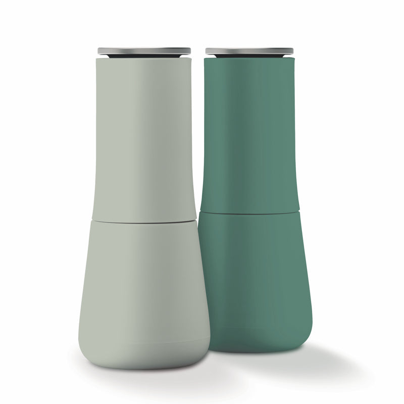Joseph Joseph Milltop No-Spill Sage Salt &amp; Pepper Mill Set