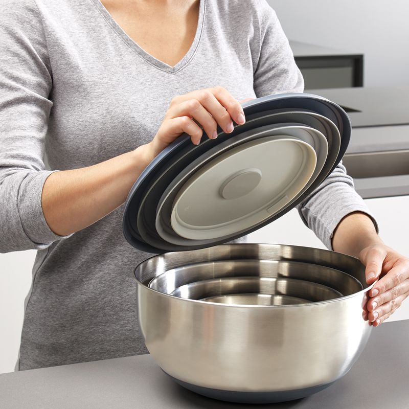 Joseph Joseph Nest Prep Mixing Bowl Set – 4-Piece – Stainless Steel