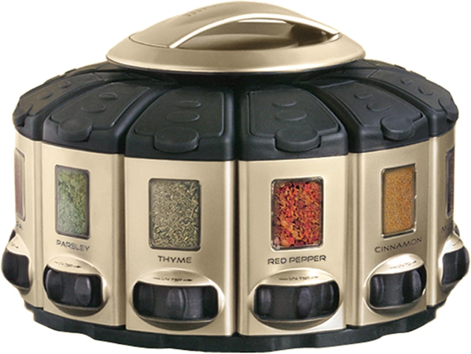 KitchenArt Satin Select-A-Spice Auto-Measure Spice Carousel