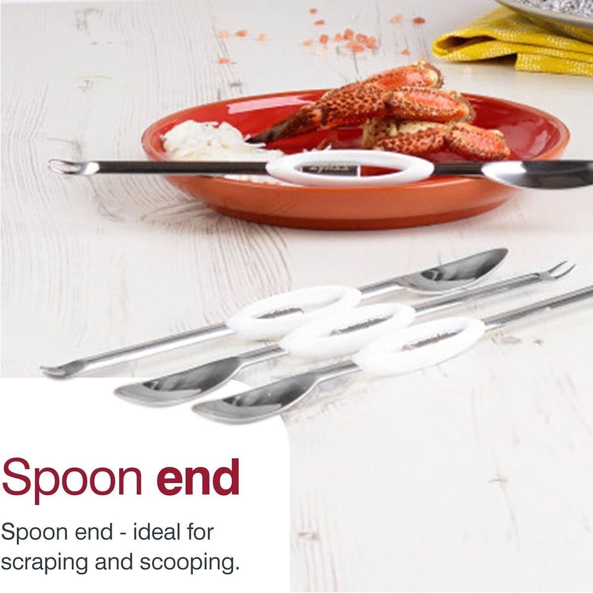 Zyliss Seafood Picks – 4pc Set with Holder by Kitchen Niche