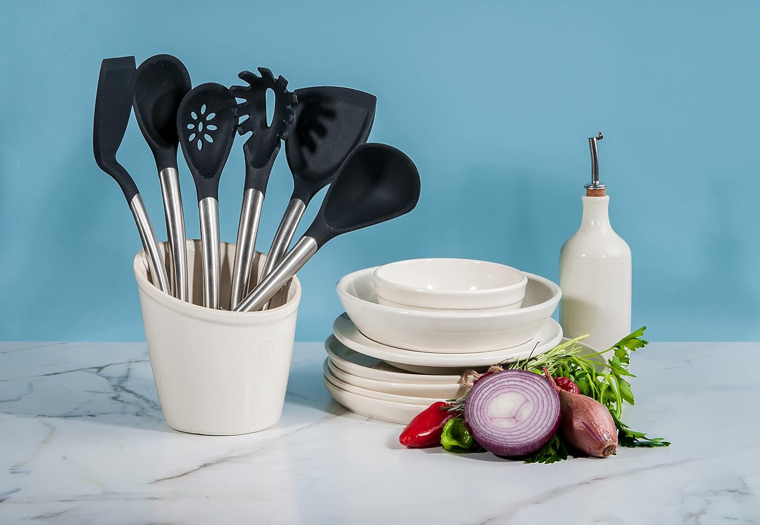 Cuisipro Silicone Ladle – 12.25" / 31 cm – Black (LFGB Silicone) Cuisipro by Kitchen Niche