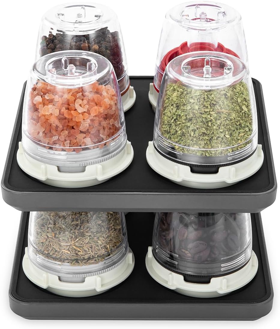 FinaMill FinaTray Quartet Slate – Stackable Tray for FinaPods and FinaMill Grinder