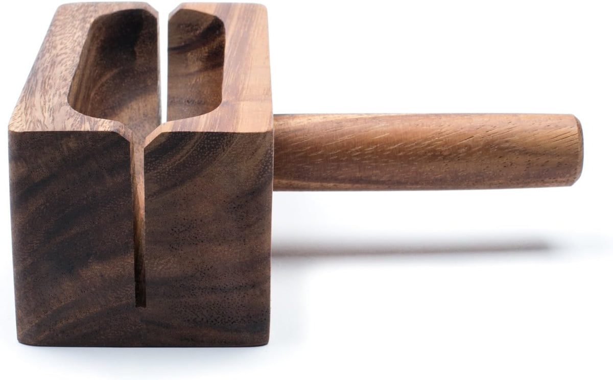 Ironwood Acacia Wood Bagel Miter Slicing Guide