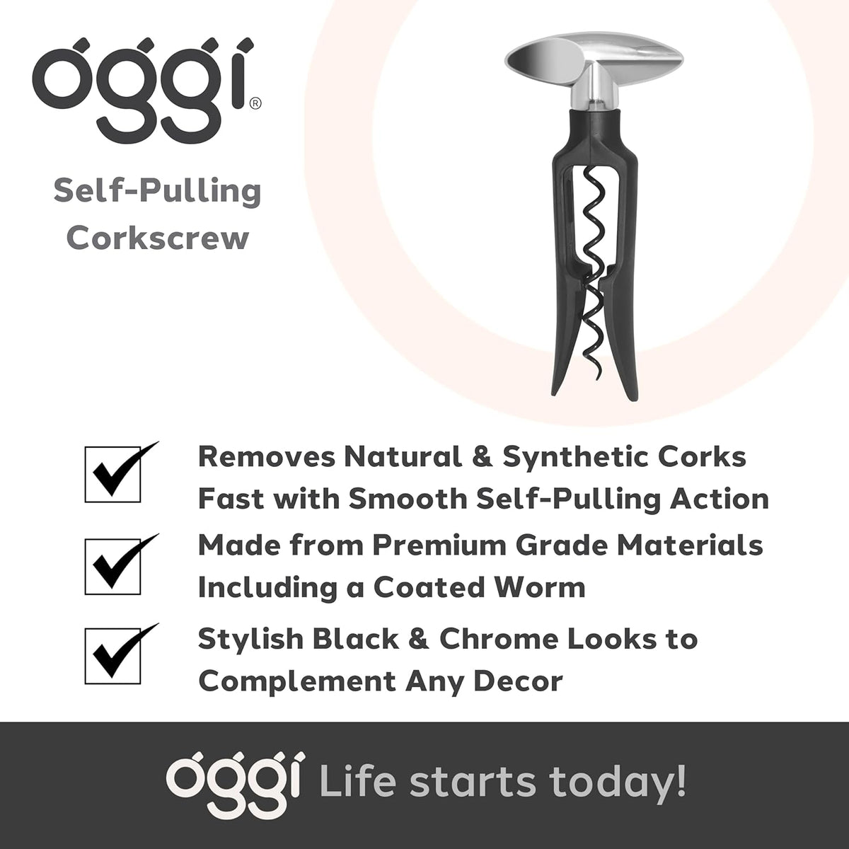 Oggi Self-Pulling Corkscrew