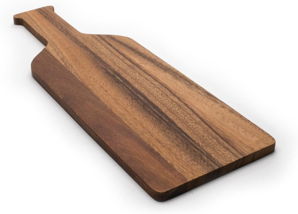 Wine Bottle Cutting Board – Acacia Wood