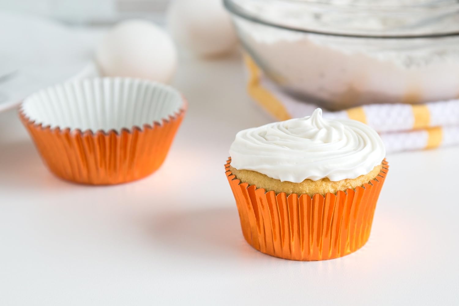 Fox Run Orange Foil Baking Cup Set of 32