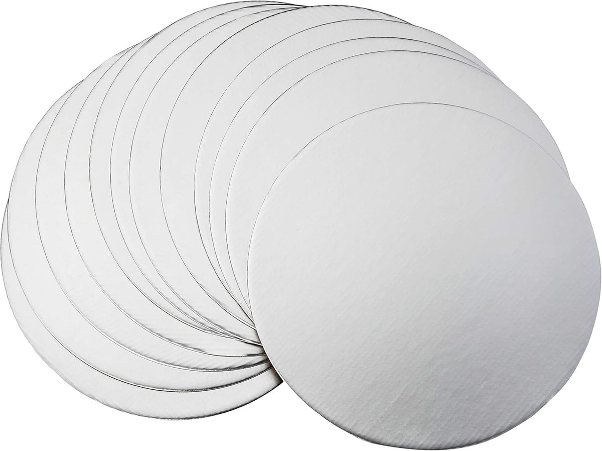 Fox Run Round Silver Cake Base 10" Set of 12