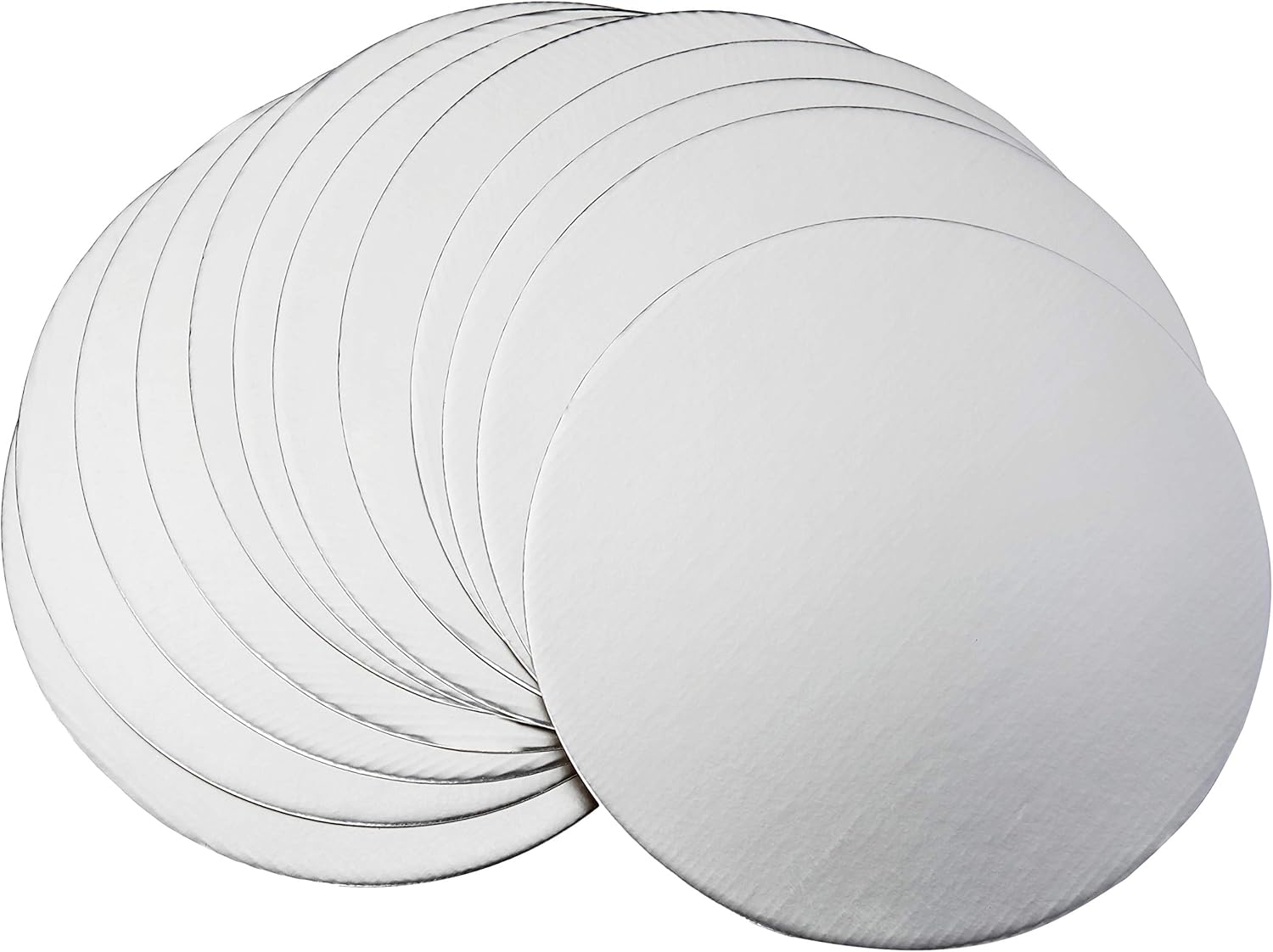 Fox Run Round Silver Cake Base 10" Set of 12