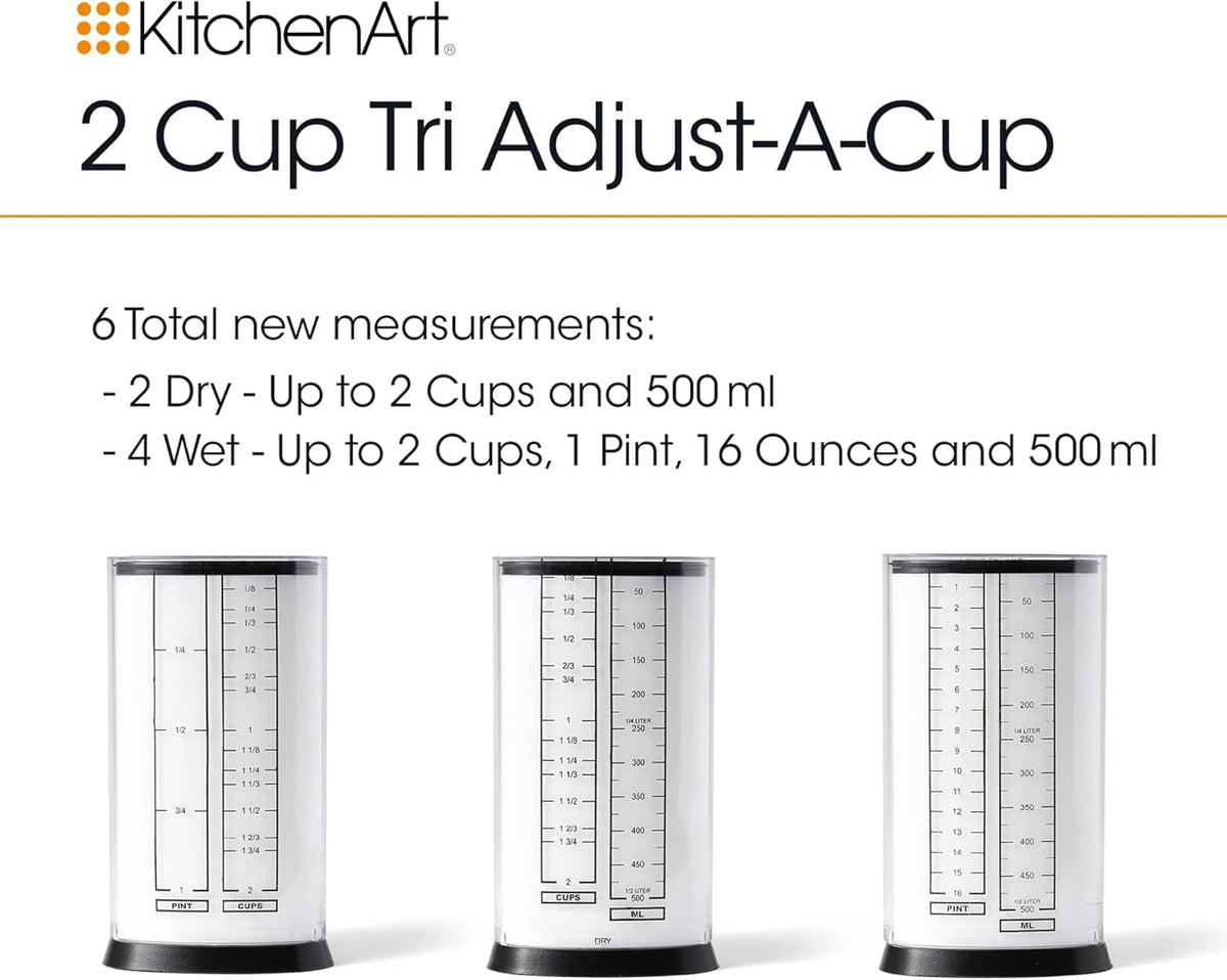 KitchenArt 2-Cup Adjust A Measuring Cup