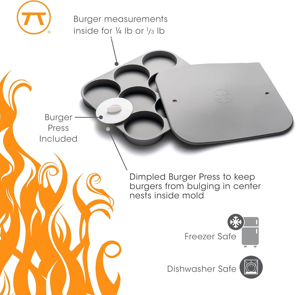 Outset Burger Patty Maker & Freezer Storage