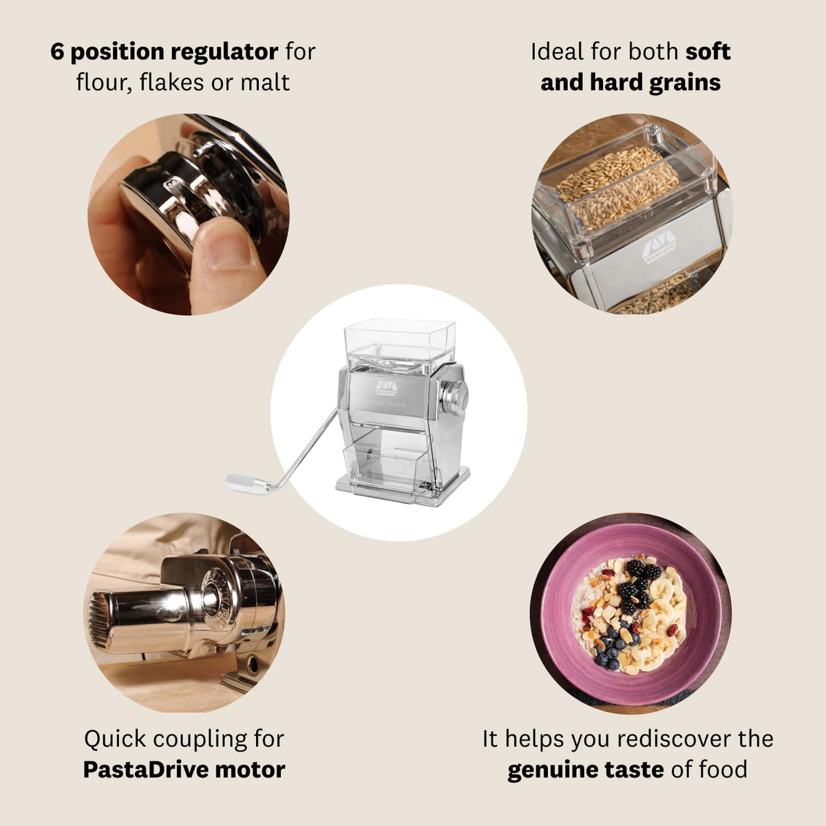 Marcato Marga Mulino Grain Mill