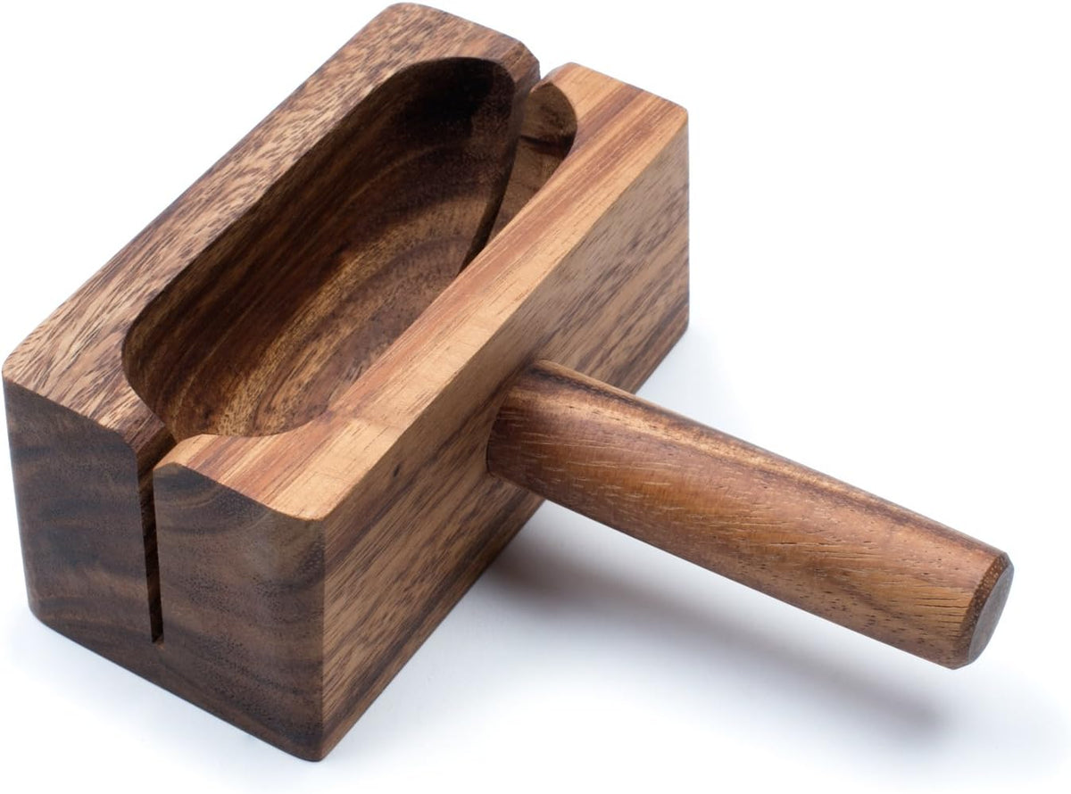 Ironwood Acacia Wood Bagel Miter Slicing Guide