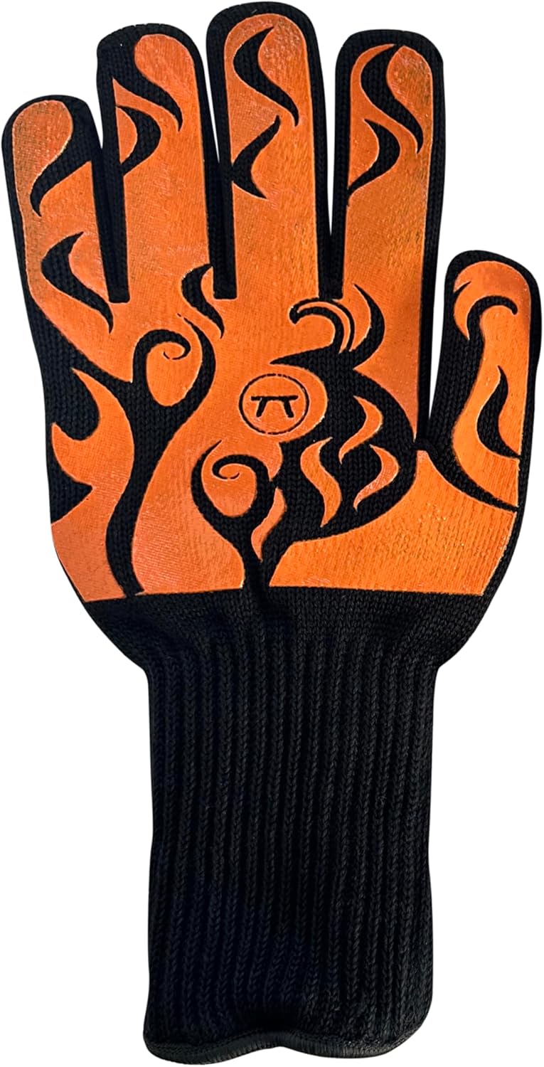 Outset Orange Flames Grill Glove L / XL