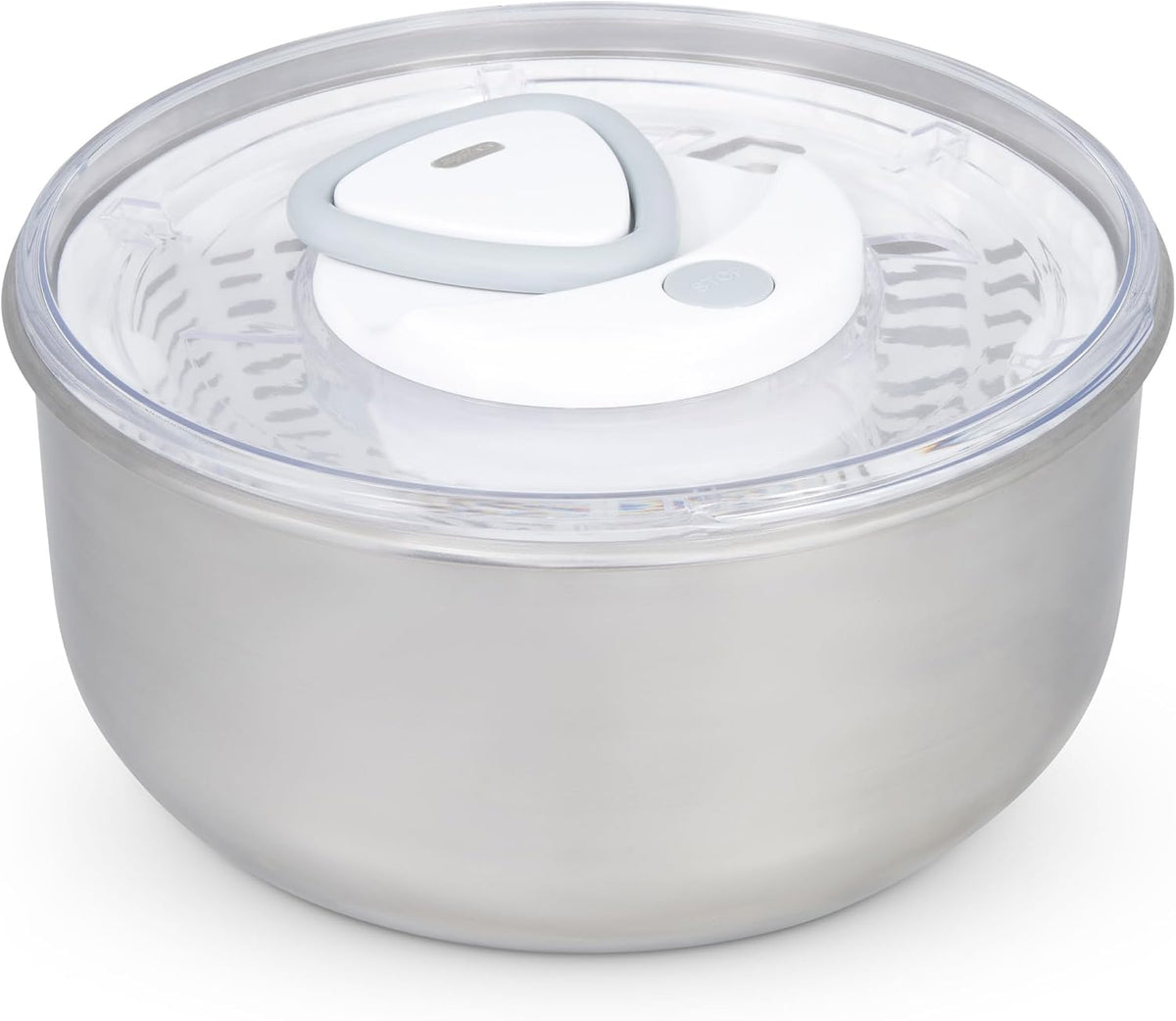 Zyliss Easy Spin 2 Salad Spinner – Stainless Steel Bowl by Kitchen Niche