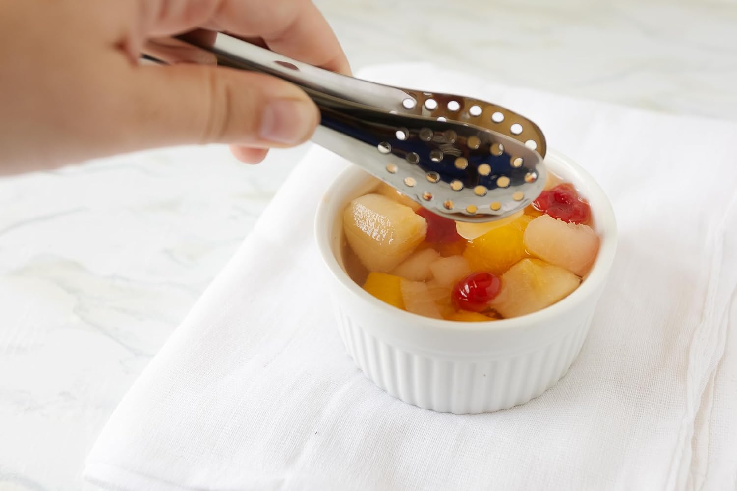 Fox Run Stainless Steel Mini Straining Tongs