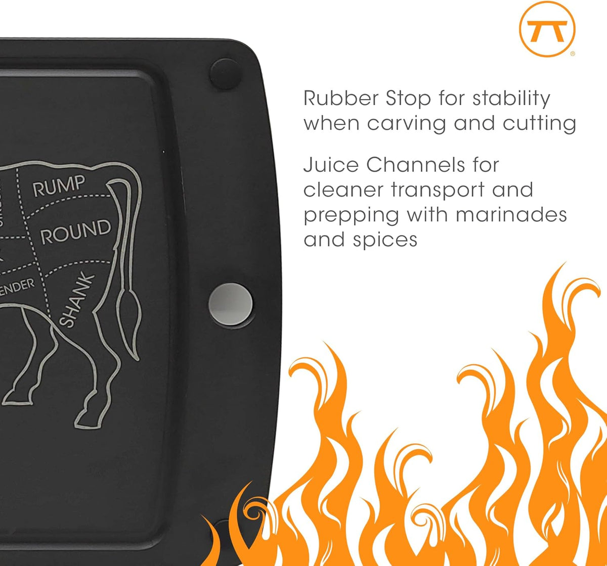 Outset Cow Cuts Grill Prep Board