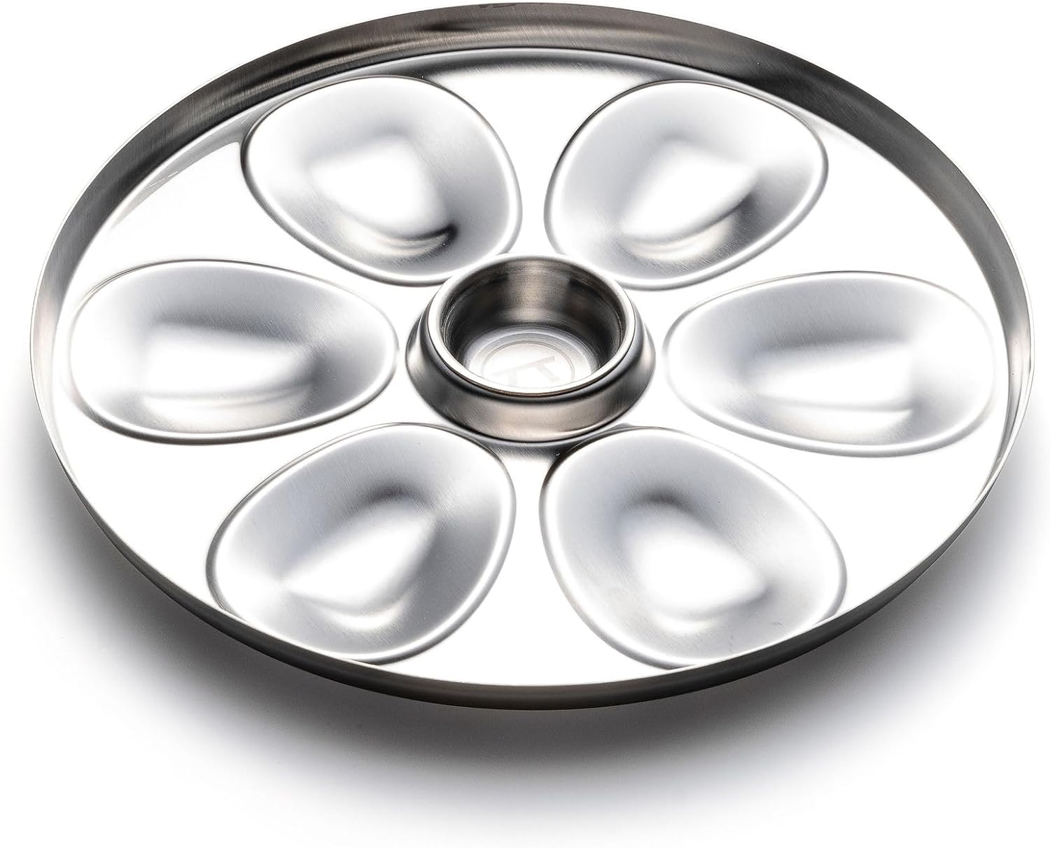 Outset Stainless Steel Oyster Tray with Condiment Cup