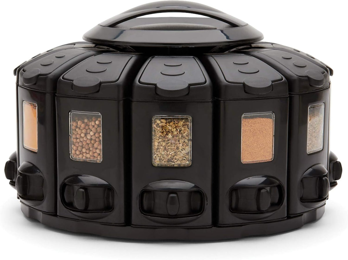KitchenArt Select-A-Spice Auto-Measure Spice Carousel with Lever
