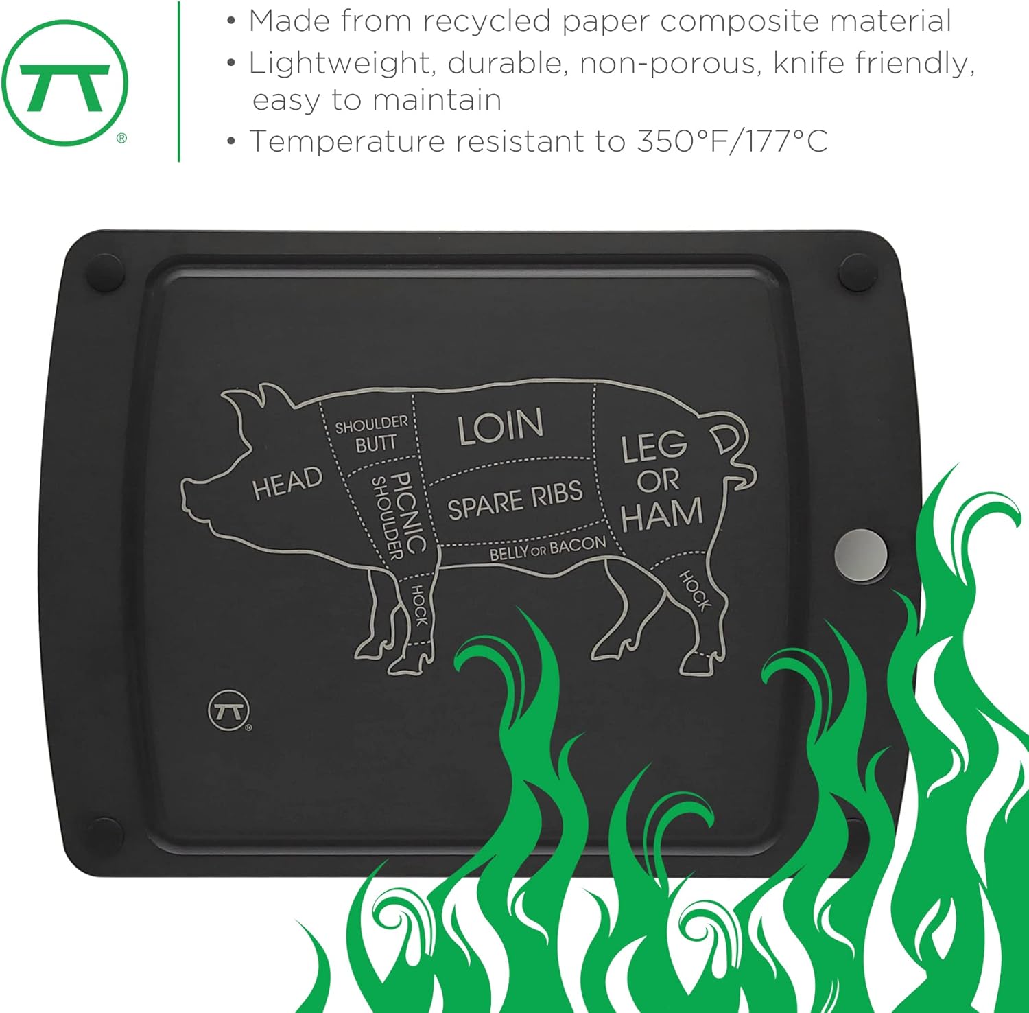 Outset Pig Cuts Grill Prep Board by Kitchen Niche