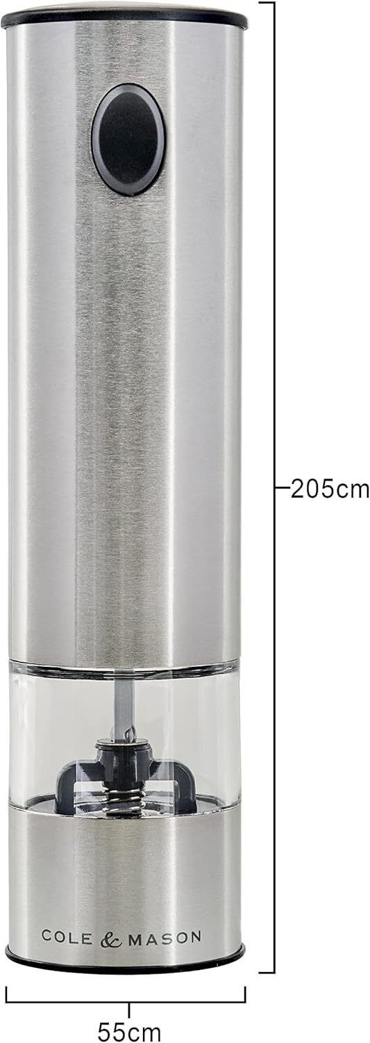 Cole & Mason Battersea Electric Salt & Pepper Mill – 8.5" / 21.5 cm