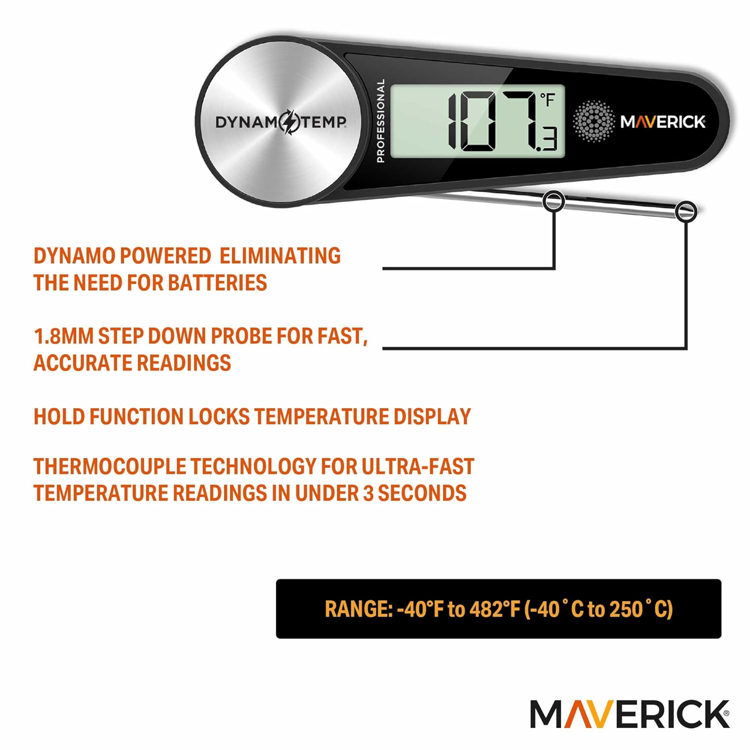 Maverick Dynamo Temp Thermocouple Food Thermometer