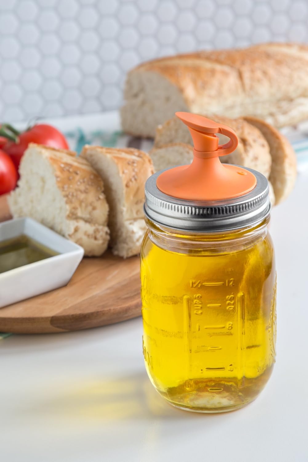 Jarware Silicone Oil Cruet Lid - Orange