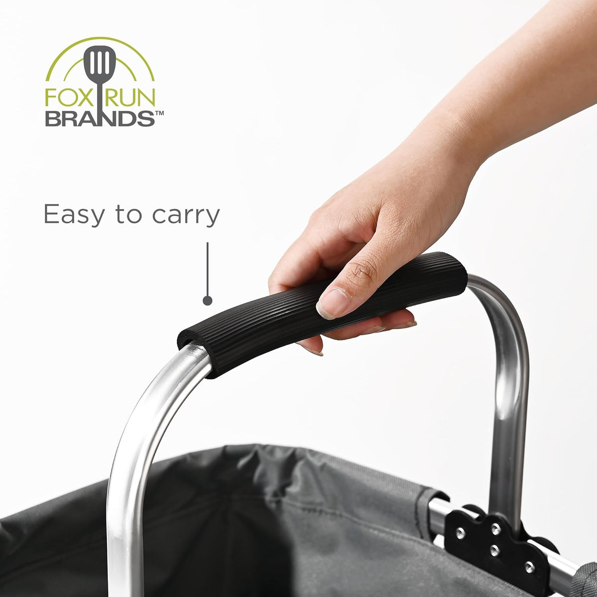 Fox Run Collapsible Canvas Market Basket
