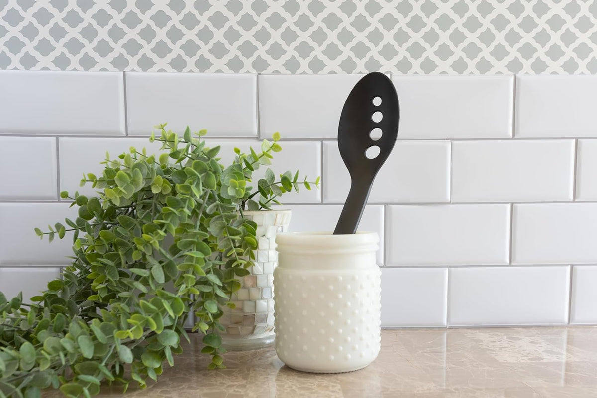 Fox Run Black Nylon Slotted Spoon