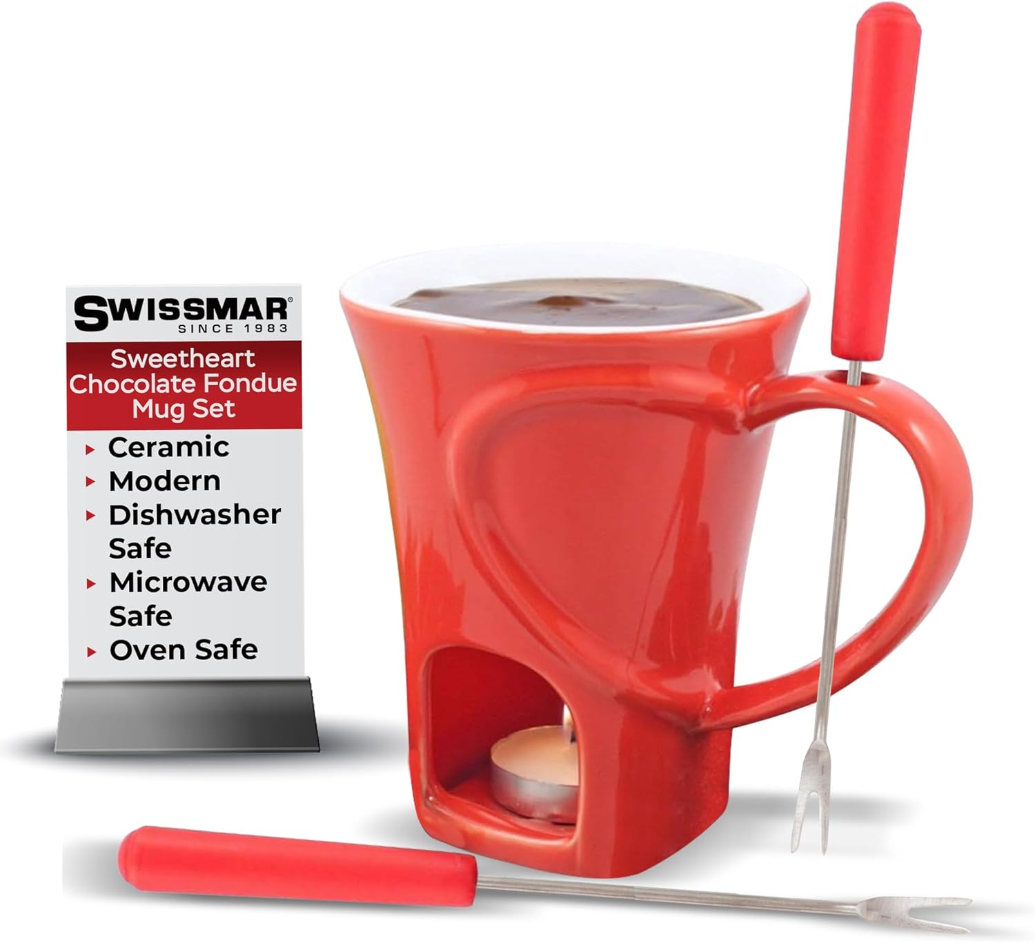 Swissmar Sweetheart Chocolate Fondue Mug Set by Kitchen Niche