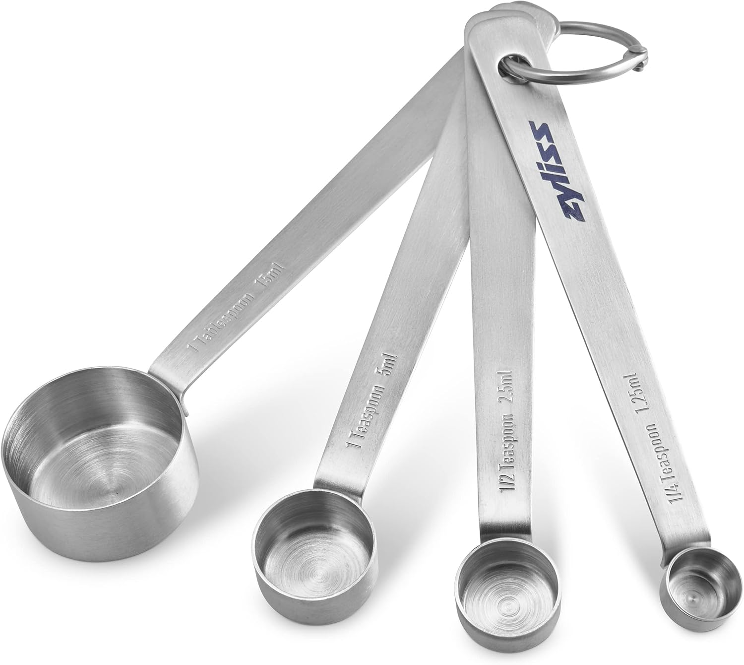Zyliss Measuring Spoons – 4pc Stainless Steel Set by Kitchen Niche