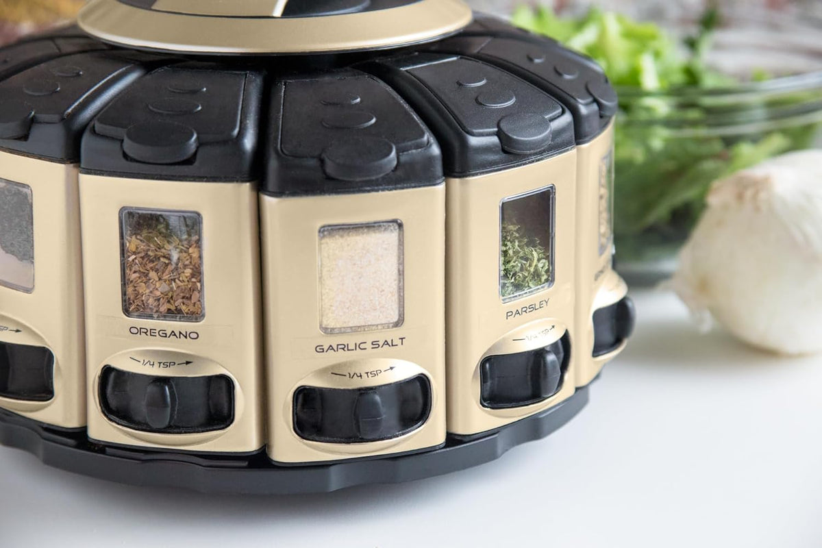 KitchenArt Satin Select-A-Spice Auto-Measure Spice Carousel