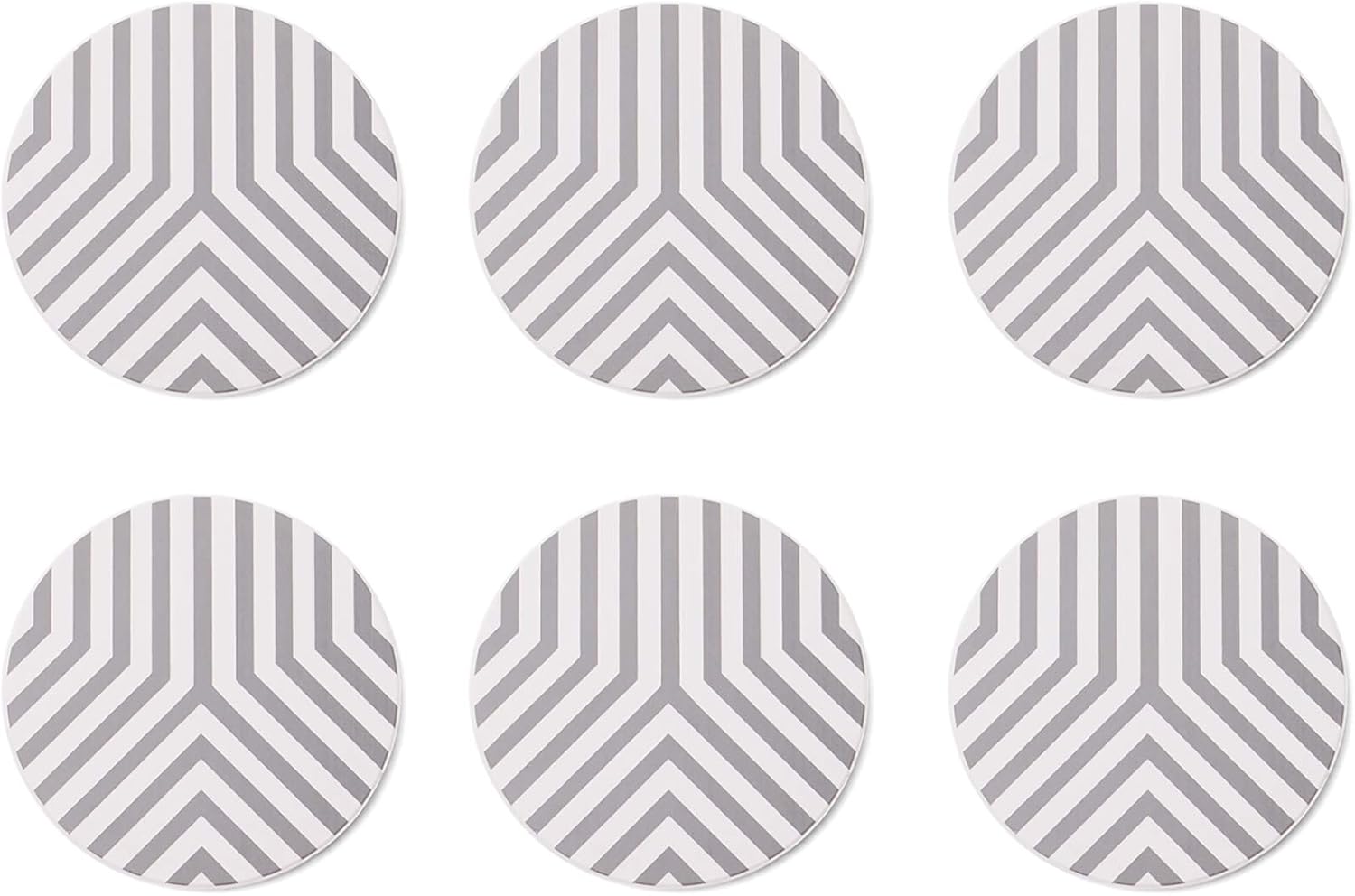 Fox Run Super Absorbent Ceramic Coaster Set of 6