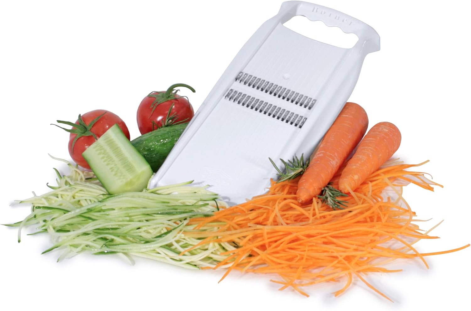 Swissmar Borner PowerLine Thin Julienne Mandoline Slicer – White by Kitchen Niche