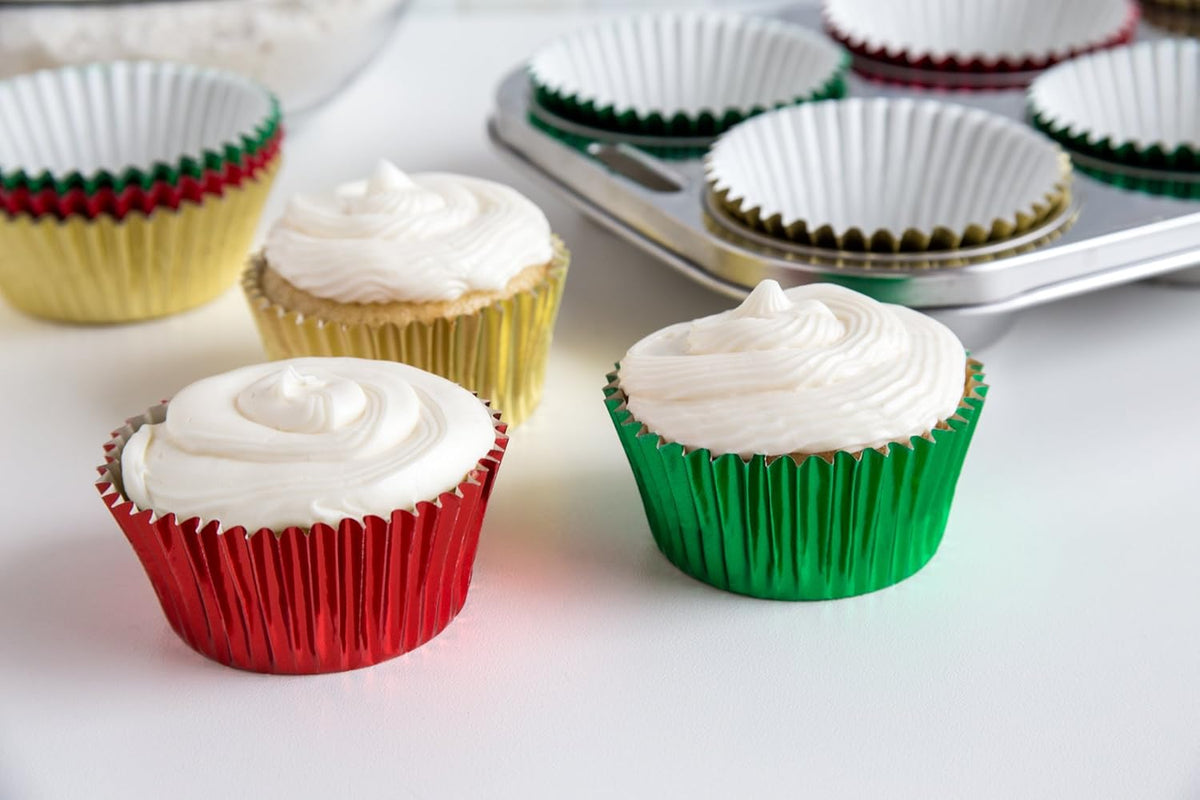 Fox Run Christmas Foil Baking Cup Set of 45