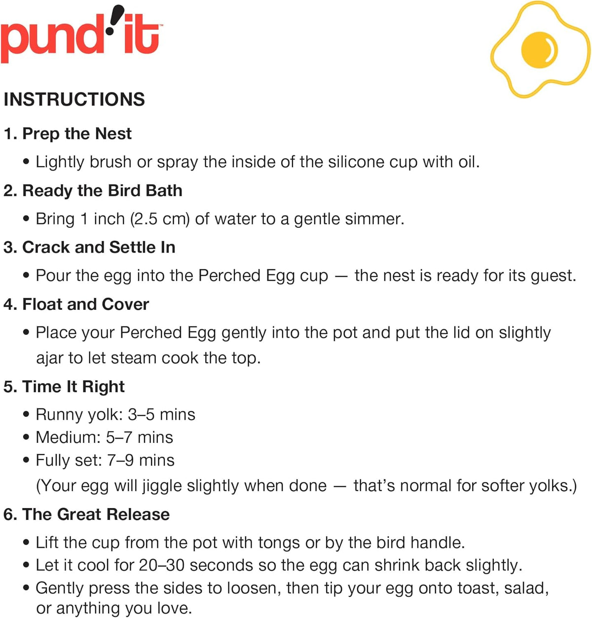 Pundit Perched Eggs Silicone Egg Poachers, Set of 2