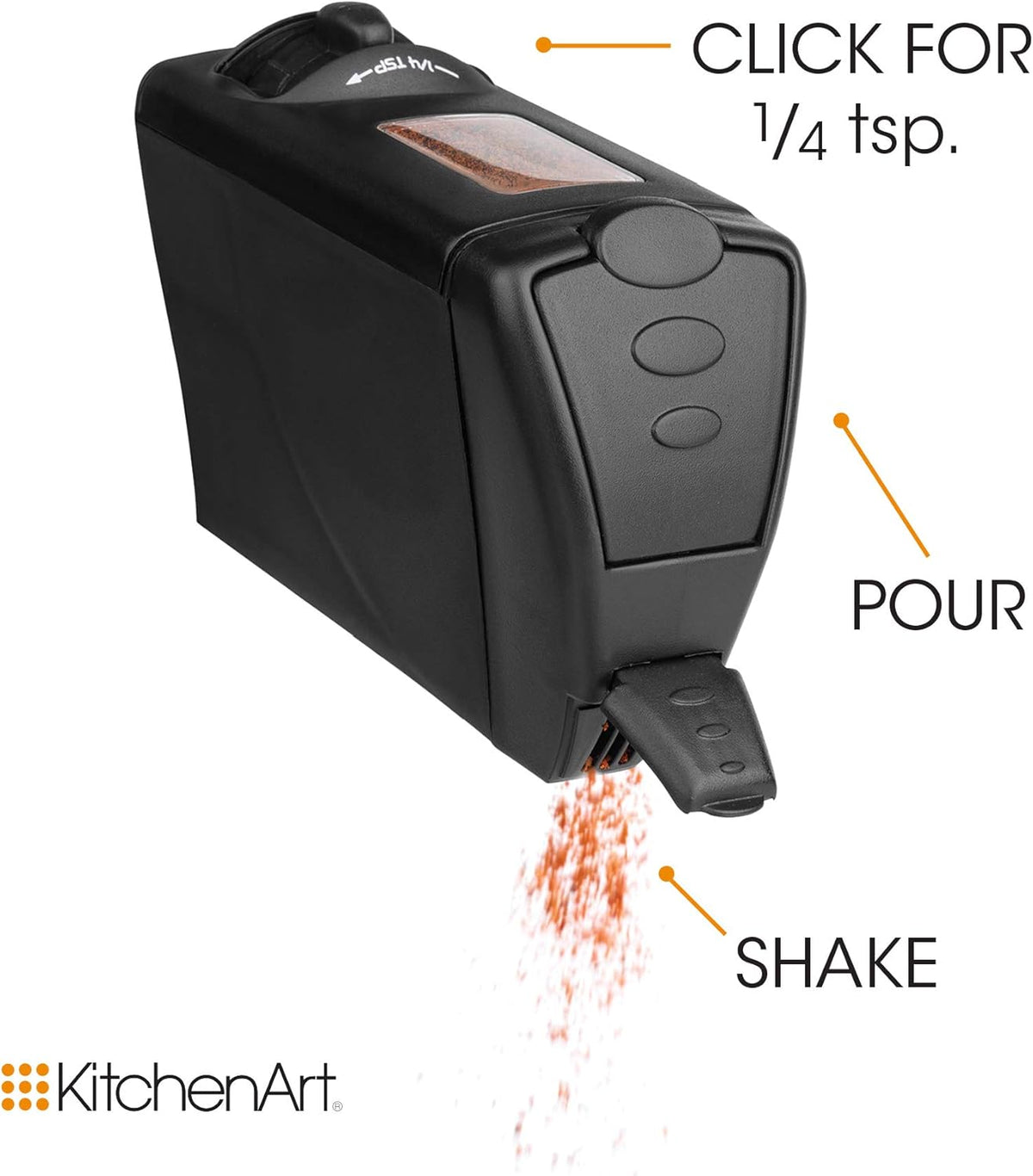 KitchenArt Select-A-Spice Auto-Measure Spice Carousel with Lever
